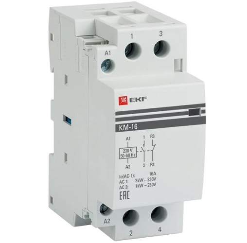 

Контактор EKF km-2-16-11 КМ 16А NО+NC (2 мод.), km-2-16-11