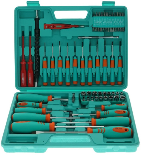 Изображение товара Набор отверток Sturm 1040-02-SS10 с трещоткой, 71 предмет