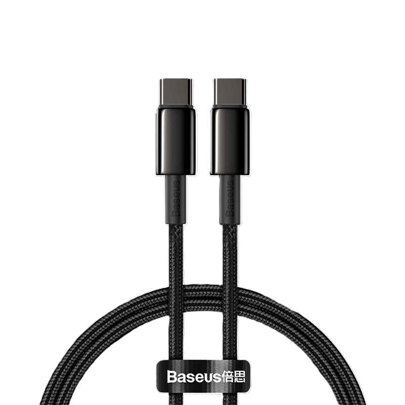 

Кабель интерфейсный Baseus CATWJ-01 Type-C - Type-C 100W 1m black, CATWJ-01