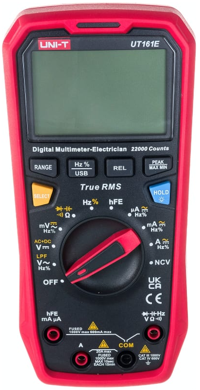 

Мультиметр UNI-T UT161E цифровой с функцией True RMS 00-00007287, UT161E
