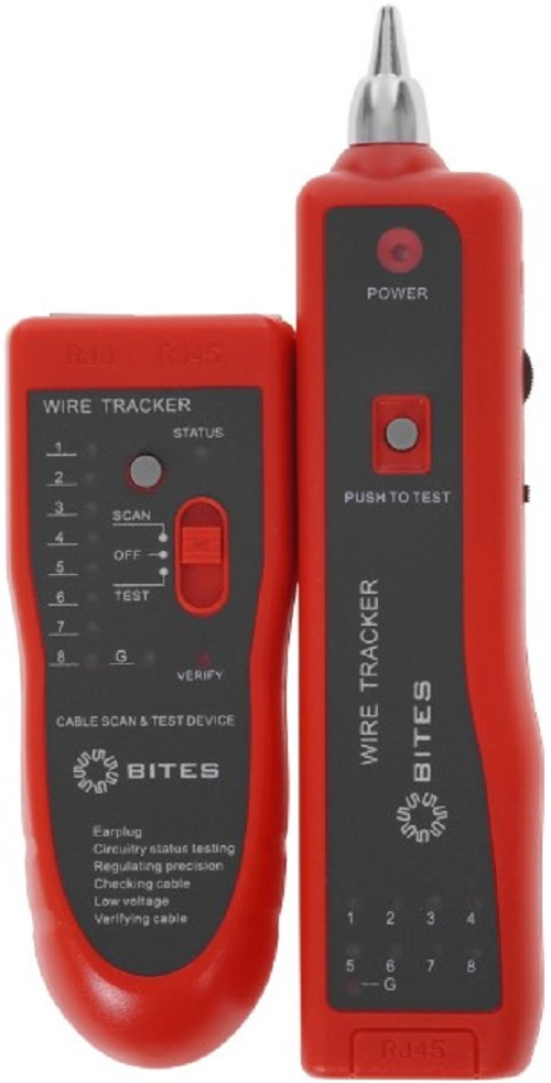 

Тестер 5bites LY-CT025 трассоискатель, для кабеля UTP,STP,RJ45, RJ11/12, LY-CT025