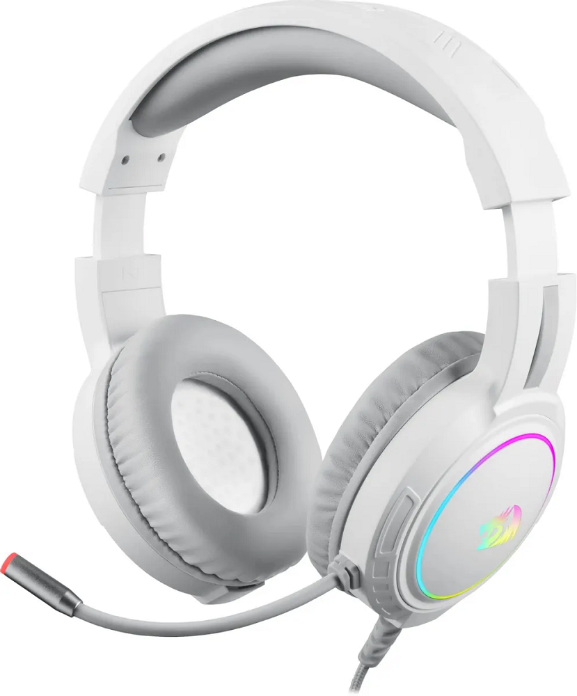 

Гарнитура проводная Redragon Mento 70708 RGB, 3.5 Jack, белая, Mento