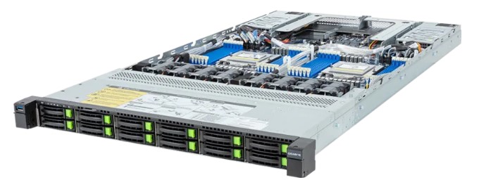 

Серверная платформа 1U GIGABYTE R183-Z94-ACD1 (2*SP5, 24*DDR5, 2*PCIe, 12*2.5 SAS/SATA/NVMe, 3*M.2, 2*1600W, 2*USB 3.2, Mini-DP), R183-Z94-ACD1