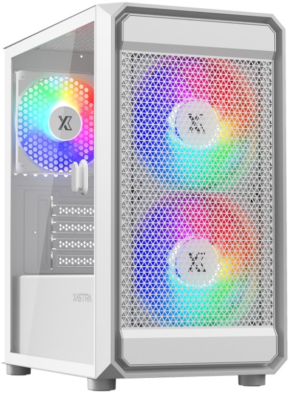 

Корпус mATX Xastra A303M 3FRGB без БП, боковая панель из закалённого стекла, USB 3.0, USB 2.0, A303M 3FRGB