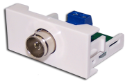 фото Розетка Lanmaster LAN-WA-LP-TV-WH