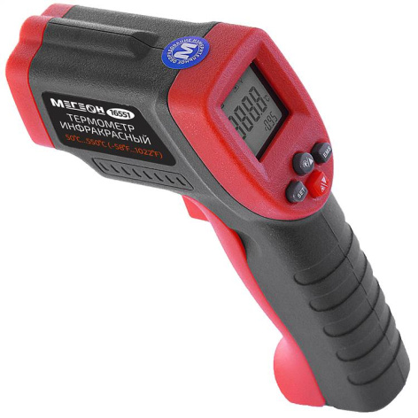Изображение товара Пирометр МЕГЕОН 16551 - дистанционный термометр с эргономичным корпусом