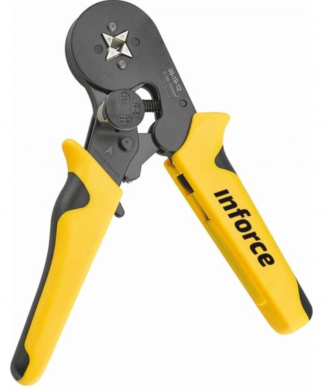 Изображение товара Профессиональные пресс-клещи Inforce 06-19-12 для обжима кабельных наконечников