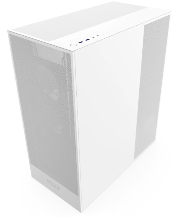 Корпус eATX NZXT H7 Flow RGB CM-H72FW-R1 без БП, боковая панель из закалённого стекла, 2*USB 3.2, USB Type-C 3.2, белый