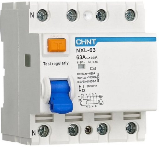 Изображение товара УЗО CHINT NXL-63 для защиты от электрического тока