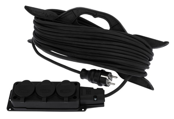 Изображение товара Морозостойкий удлинитель Rexant 11-7081 на рамке 20 м IP44 3 розетки