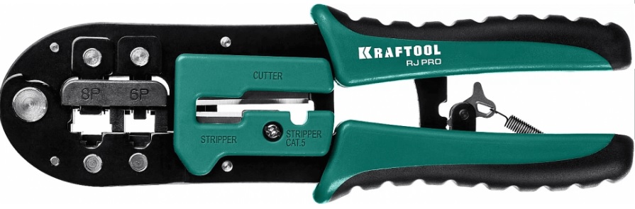 

Пресс-клещи Kraftool RJ-Pro 22698 Kraftool кримпер универсальный, RJ45, RJ11/RJ12, RJ-Pro