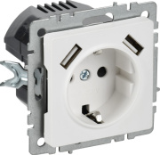 фото Розетка с заземлением  IEK BR-R14-16-U21-D31-K91