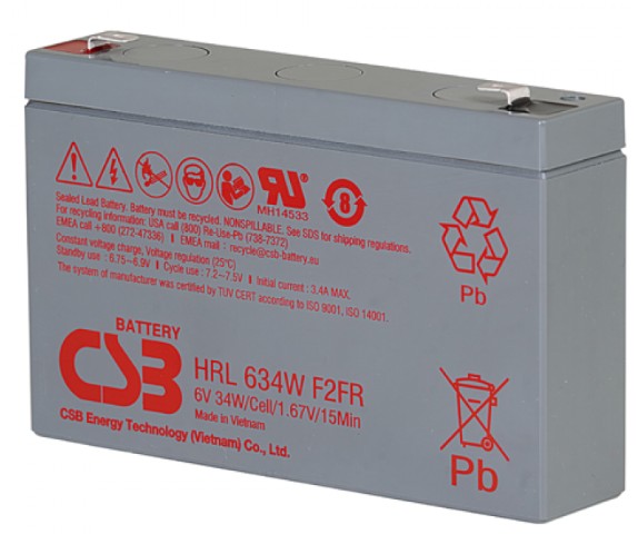 Аккумулятор CSB HRL634W F2 FR