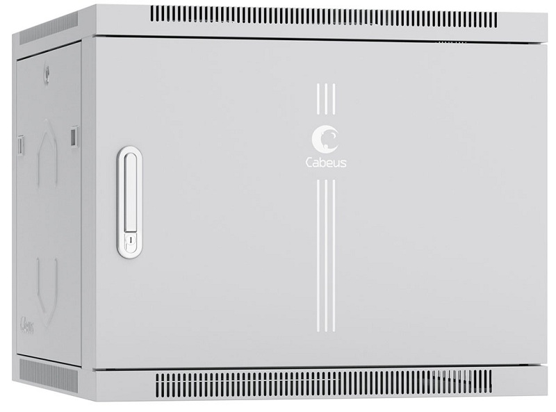 

Шкаф настенный 19", 9U Cabeus SH-05F-9U60/35m 600x350x501mm (ШхГхВ) дверь металл, SH-05F-9U60/35m