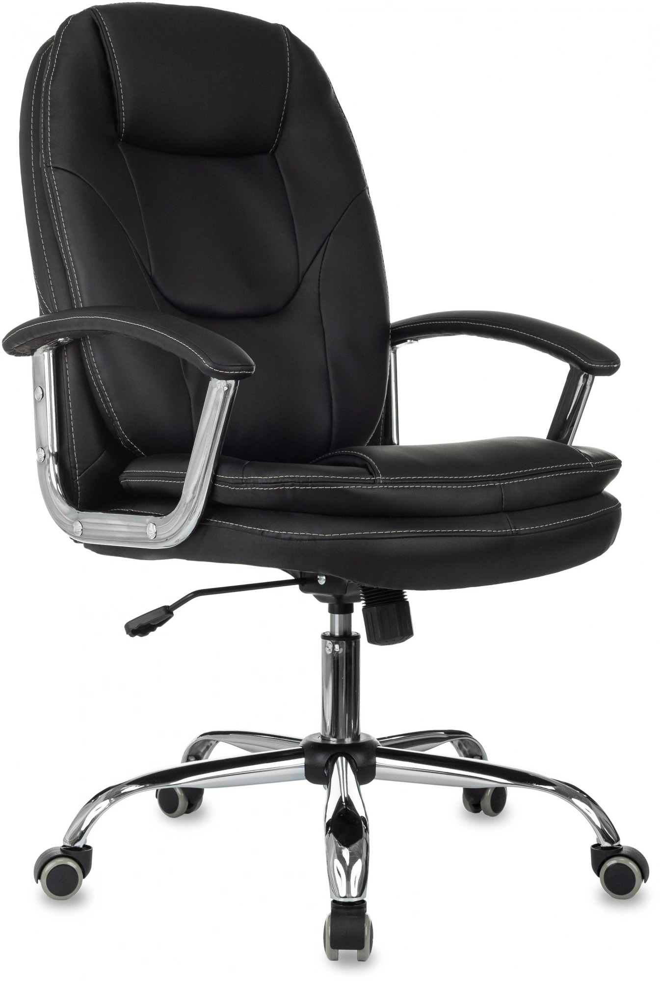 

Кресло Бюрократ CH-868SL руководителя, черный эко.кожа крестов. металл хром, CH-868SL