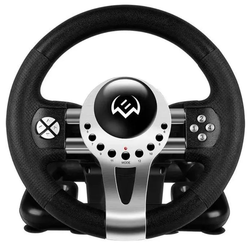 

Руль Sven GC-W700 SV-017996 педали, вибро, скоба, лепестки, АКПП, D-pad, 12 кл, резин. вставки, PC/Xinput, GC-W700