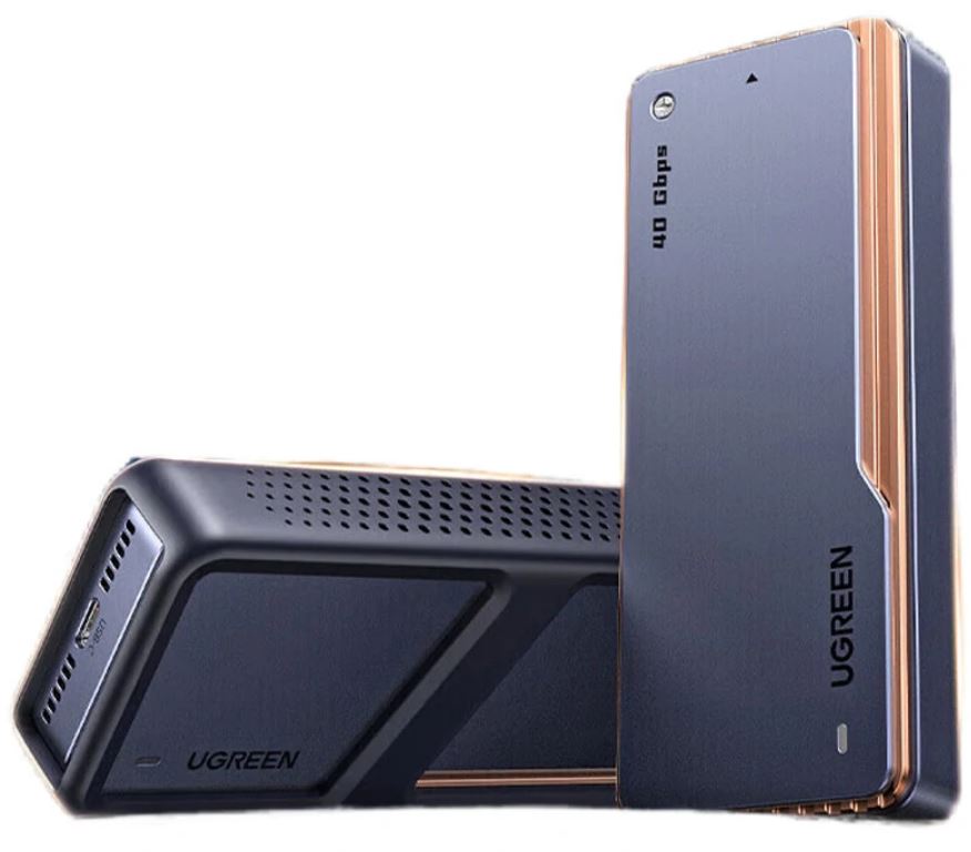 

Внешний корпус UGREEN CM642 (15976) USB 4.0 M.2 NVME SSD Enclosure 40Gbps - Gray/Brown, CM642 (15976)