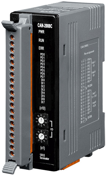 

Модуль ICP DAS CAN-2088C CR CANopen module of 8-channel PWM and 8-channel High Speed Counter, CAN-2088C CR