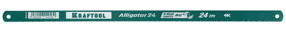 

Полотно Kraftool Alligator-24 15942-24 Kraftool биметаллическое по металлу, 24 TPI, Alligator-24