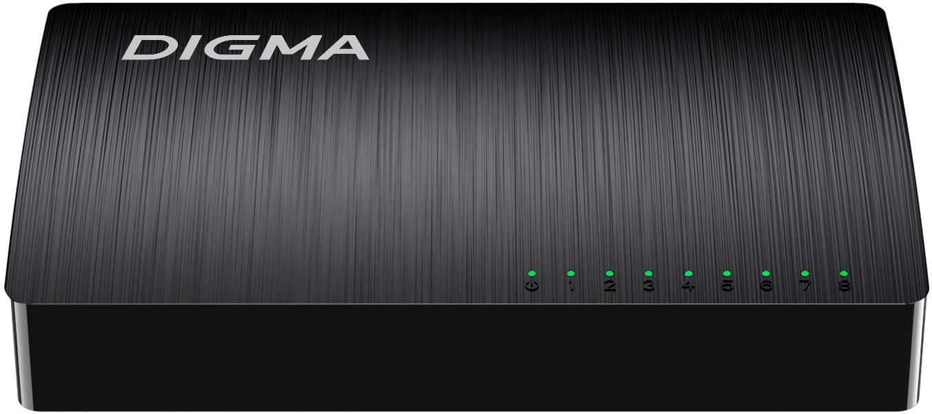

Коммутатор неуправляемый Digma DSW-108GE 8G, DSW-108GE