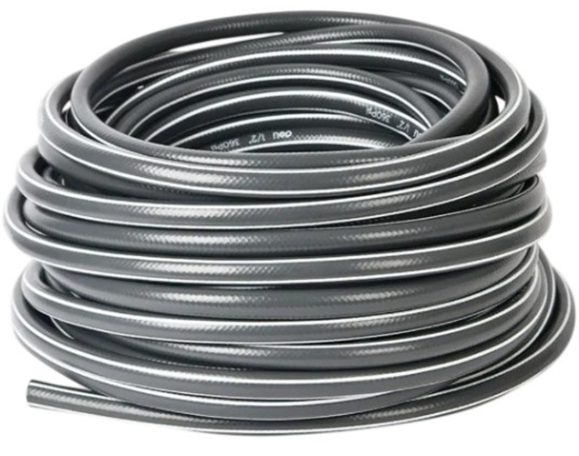 

Шланг Deli DL8072-15 поливочный армированный 15 метров, 1/2", 4 слоя, давление до 25 бар, серый, DL8072-15
