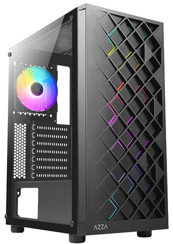 

Корпус ATX Azza spectra CSAZ-280B черный, без БП, боковая панель из закалённого стекла, 2xUSB2.0, USB3.0, audio, spectra