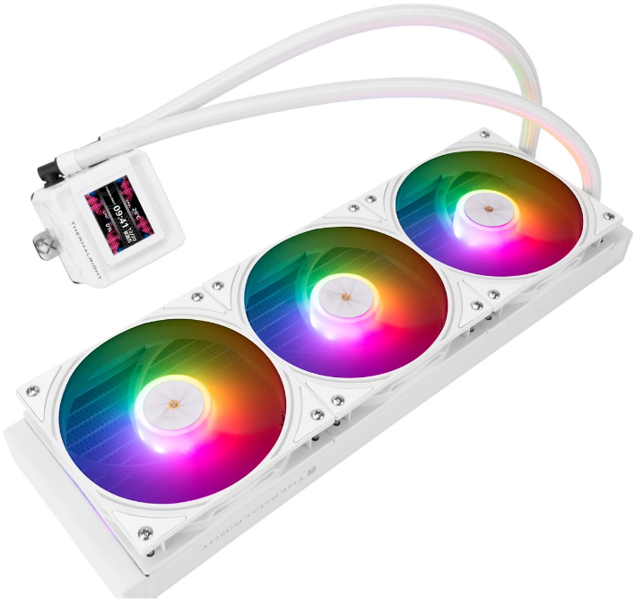 

Система охлаждения жидкостная Thermalright Frozen Warframe SE 360 White ARGB LGA115x/1200/1700/1851/AM4/AM5 (3*120mm, 2000rpm, 70.84CFM, 30dBa), Frozen Warframe SE 360 White ARGB