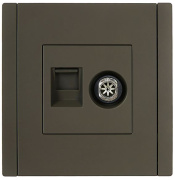 фото Розетка комбинированная  IEK FP-AK20-1-K03