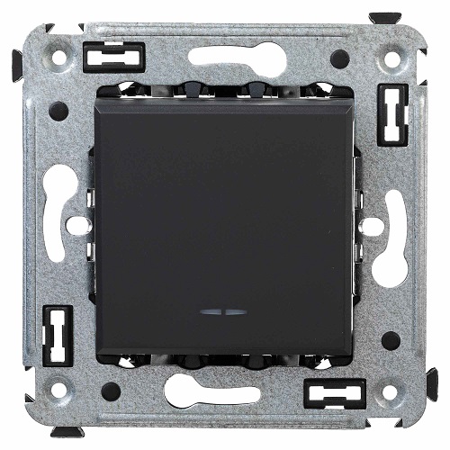 

Инвертор DKC 4412123 одноклавишный в стену, "Черный матовый", 2 модуля, "Avanti", 4412123