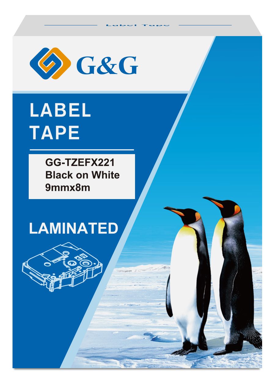

Картридж ленточный G&G GG-TZEFX221 черный на белом 9x8 для Brother 1010/1280/1280VP/2700VP, GG-TZEFX221