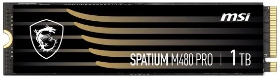 

Накопитель SSD M.2 2280 MSI S78-440L1G0-P83 SPATIUM M480 PRO 1TB PCIe Gen4 x4 NVMe 1.4 7400/6000MB/s IOPS 750K/1000K 700 TBW MTBF 1.6M, S78-440L1G0-P83