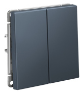 фото Выключатель двухклавишный Systeme Electric GAL000751S