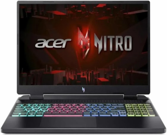 

Ноутбук Acer Aspire Nitro AN16-7377YN NH.QSNCD.001 i7-14650HX/16GB/1TB SSD/noDVD/16" WUXGA IPS/GeForce RTX4050 6GB/Cam/WiFi/BT/noOS/black, Aspire Nitro AN16-7377YN