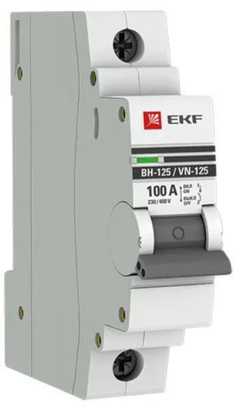 

Рубильник EKF SL125-1-100-pro ВН-125 1P 100А, SL125-1-100-pro
