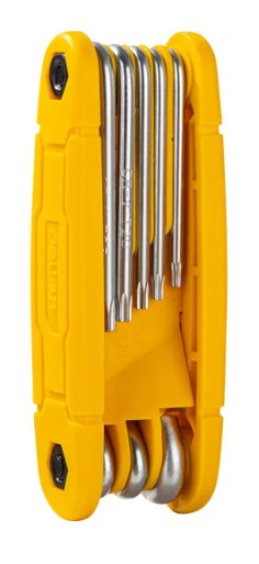 

Набор ключей Deli DL234308 складных шестигранных "TORX" размеры T9,T10,T15,T20,T25,T27,T30,T40, пластиковый держатель, DL234308