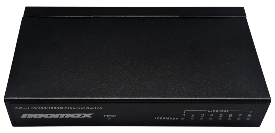 

Коммутатор неуправляемый Neomax NMS-108P-1000-S 8 портов 1000 Mbps, металл, NMS-108P-1000-S