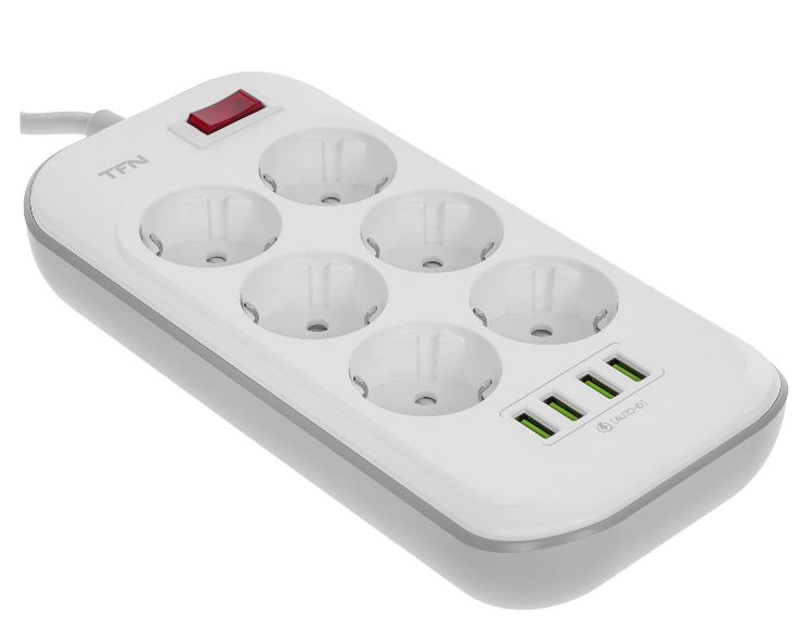 

Сетевой фильтр TFN TFN-POWER3WH POWER 3 white, TFN-POWER3WH