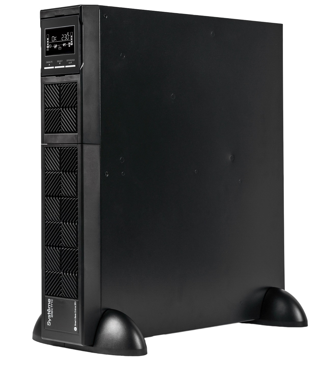 

Источник бесперебойного питания Systeme Electric SRVSE3KRTI Smart-Save Online SRV 3000 ВА, конвертируемый форм-фактор 2U, 230 В, 6 розеток IEC C13 +, SRVSE3KRTI