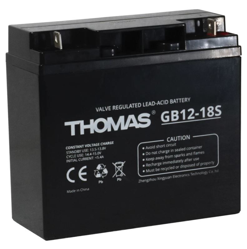Батарея Thomas GB12-18S(Thomas) 12V18Ah