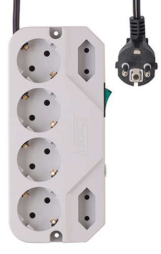 

Сетевой фильтр Most СRG CRG 2M WH 2 м (6 розеток) белый 633400, СRG