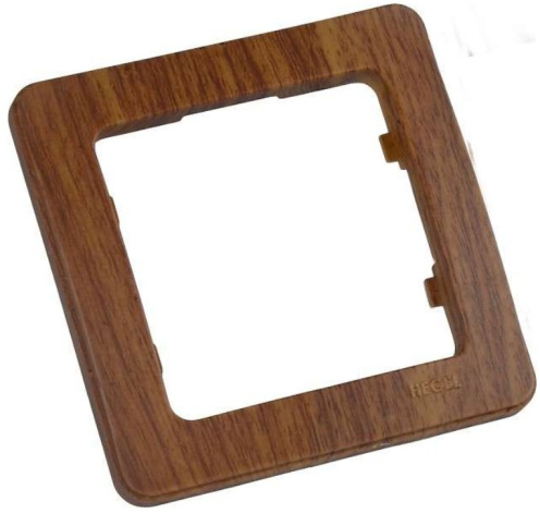 Изображение товара Рамка одинарная HEGEL Р401-05 для розеток и выключателей, Дуб, IP20