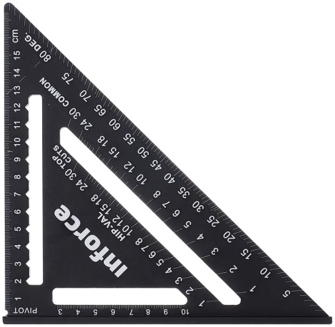 Изображение товара Кровельный угольник Inforce 175 мм 06-11-66 для точных измерений и разметки
