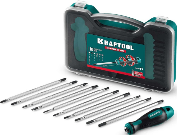 Изображение товара Отвертка Kraftool Double 20 - универсальный инструмент для ремонта
