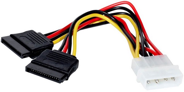 

Кабель Atcom AT8605 0.2 m Molex <=> 2xSATA power, AT8605