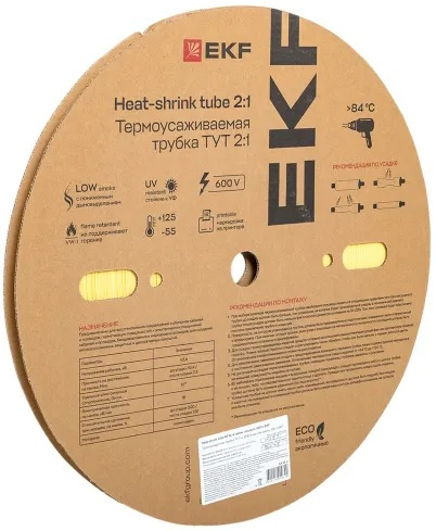 Изображение товара Термоусаживаемая трубка EKF tut-8-y