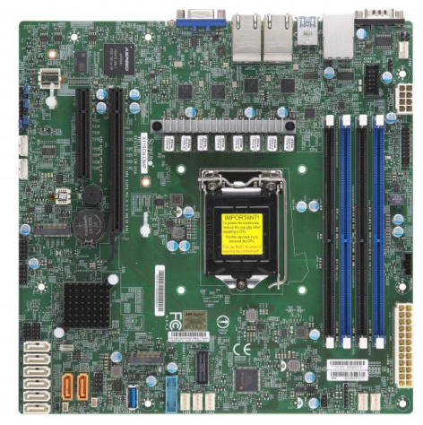Изображение товара Материнская плата Supermicro MBD-X11SCH-LN4F-O, LGA1151, Intel C246, mATX