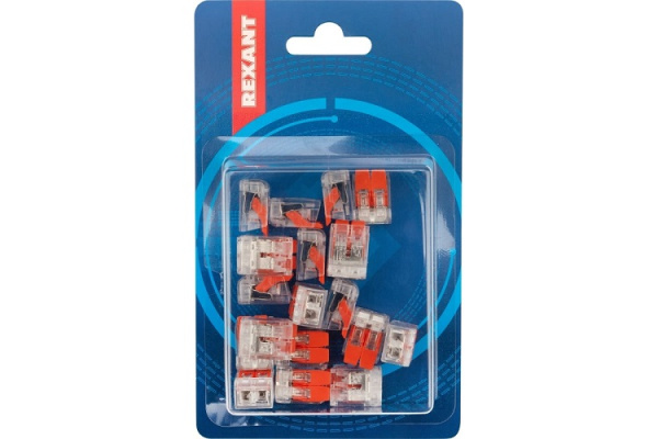 Изображение товара Соединительная клемма Rexant 07-5202 2-проводная прозрачная 20 шт