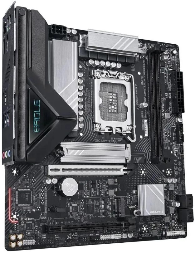 

Материнская плата mATX GIGABYTE B860M EAGLE V2 (LGA1851, B860, 2*DDR5, 2*PCIe, 2*M.2, 4*SATA, 3*USB 2.0, 3*USB 3.2, HDMI, DP), B860M EAGLE V2