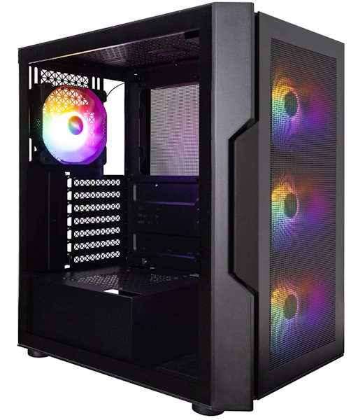 

Корпус ATX 1STPLAYER TRILOBITE T7-P T7-P-BK-4F1 черный, без БП, окно из закаленного стекла, 2*USB3.0, audio, TRILOBITE T7-P