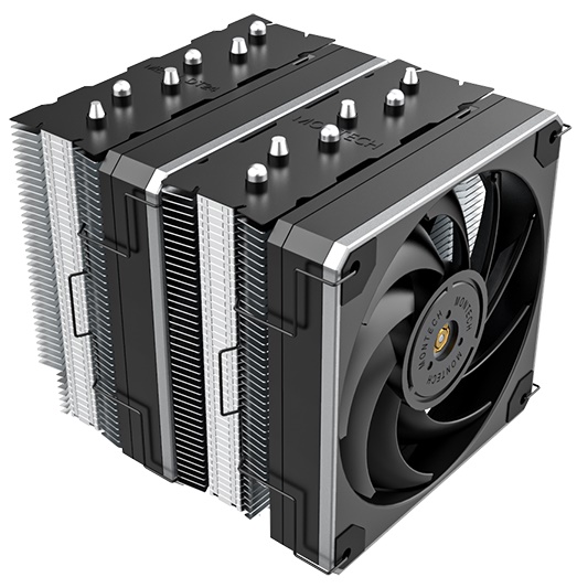 

Кулер Montech METAL DT24 BASE LGA1151/1200/1700/AM4/AM5 (TDP 270W, 800-1950rpm, 69CFM, 30dBa, 4-pin PWM, black), METAL DT24 BASE